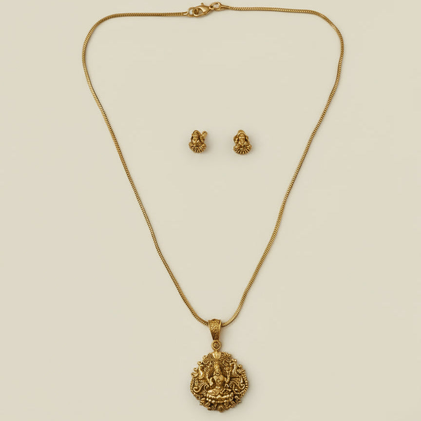 Suvarna Lakshmi Charm Set - Gold