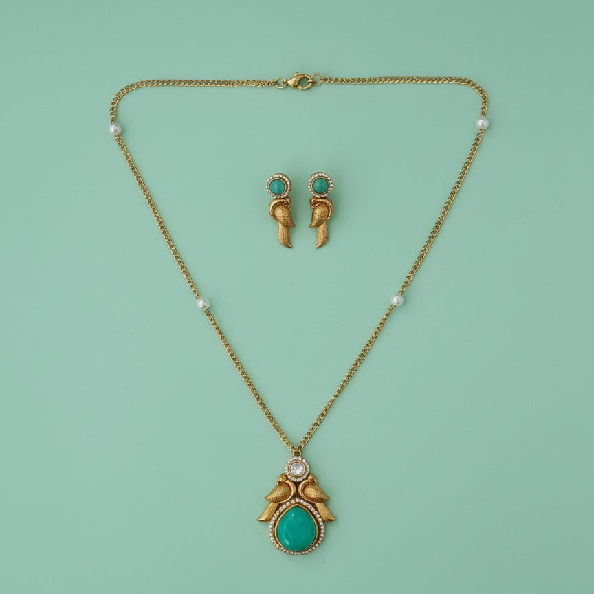 Aurelia Verde Pendant Set - Mint