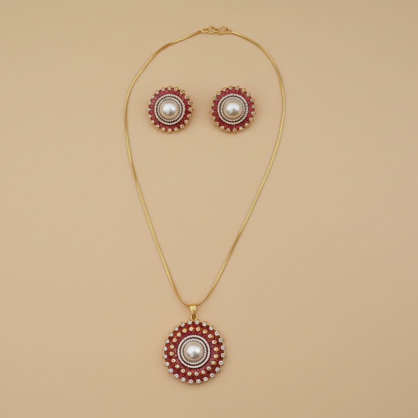 Red Noor Pearl Set