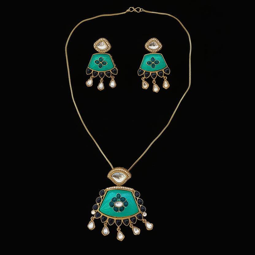 Green Sheesh Mahal Set