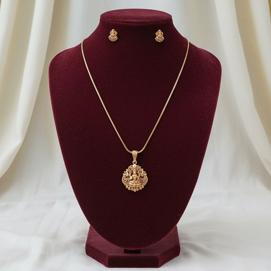 Suvarna Lakshmi Charm Set - Gold