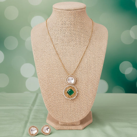 Green Araish Pendant set