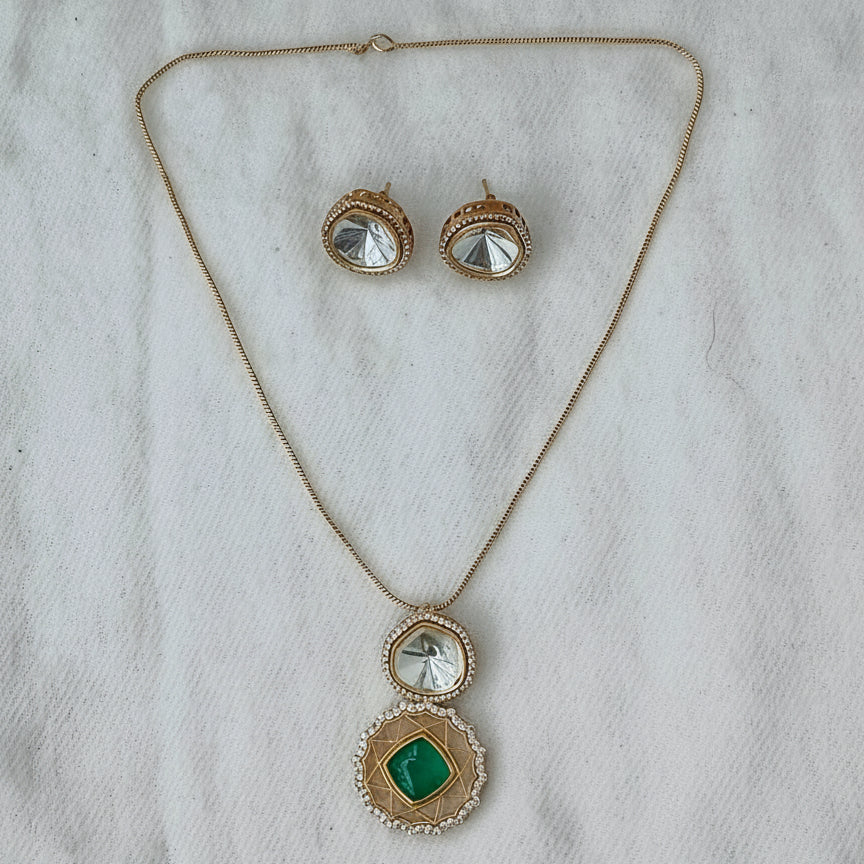 Green Araish Pendant set
