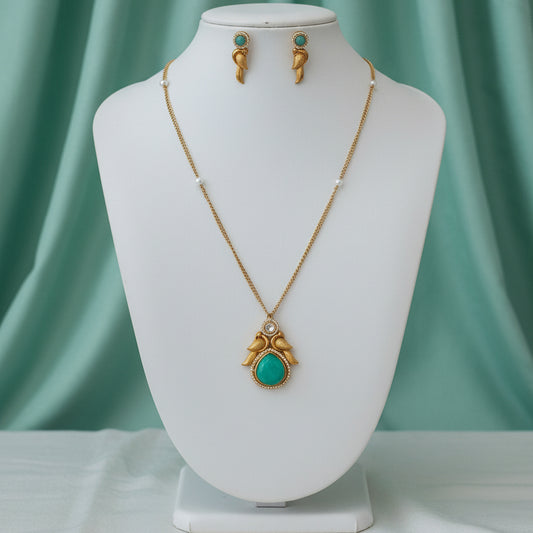 Aurelia Verde Pendant Set - Mint