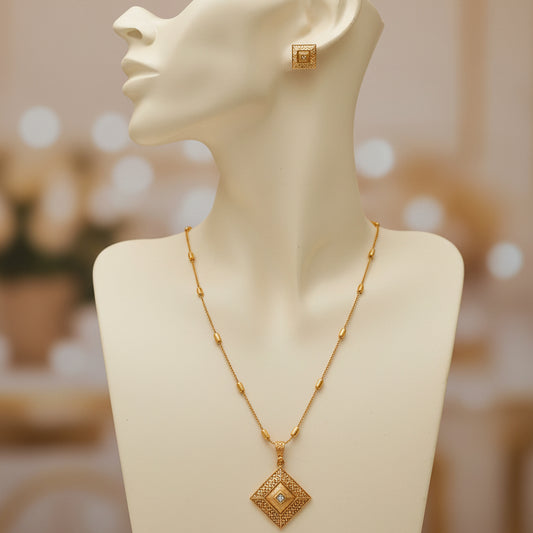 GeoLuxe Pendant Set - Gold