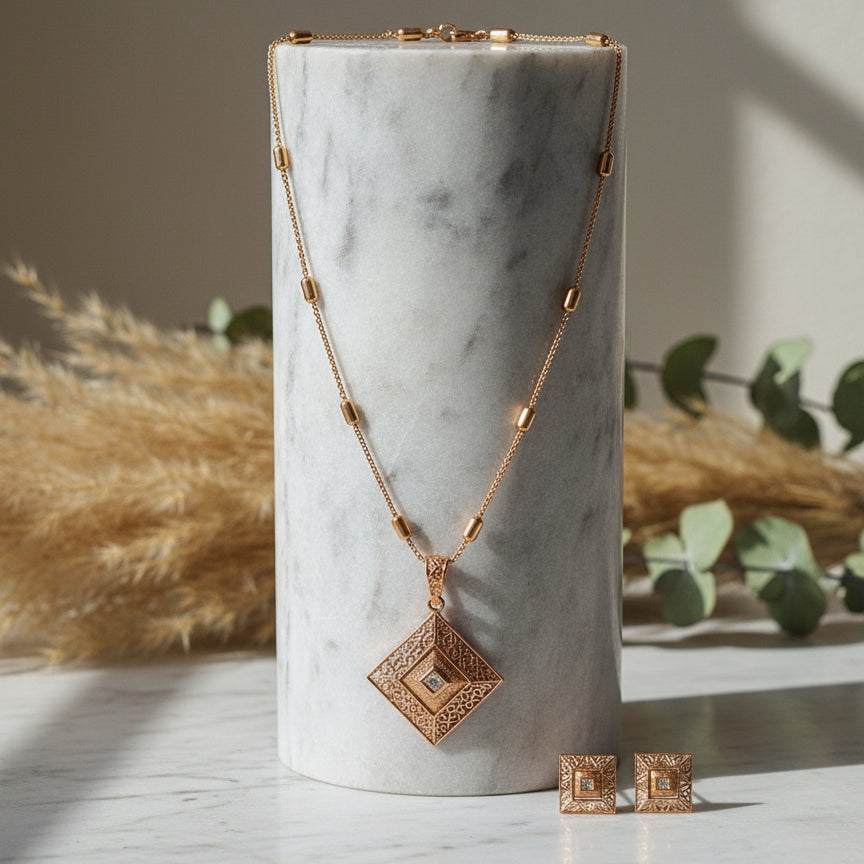 GeoLuxe Pendant Set - Gold
