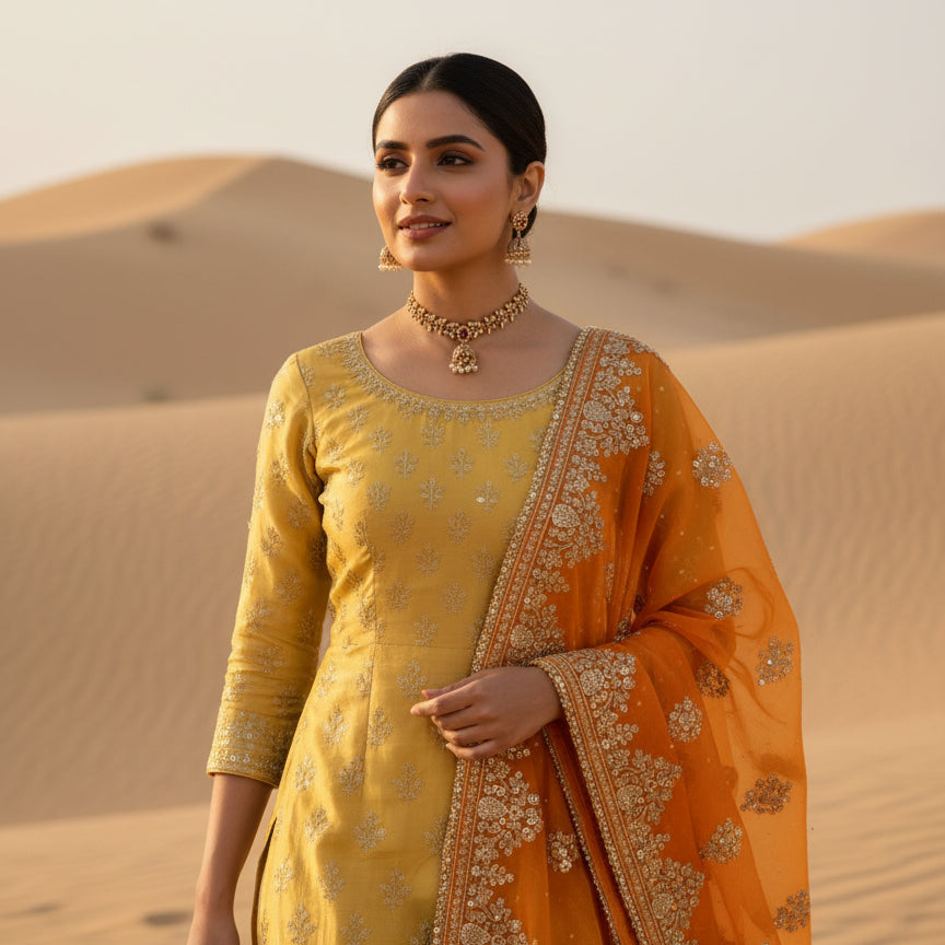 Kanika Jhumki Charm Set - Gold