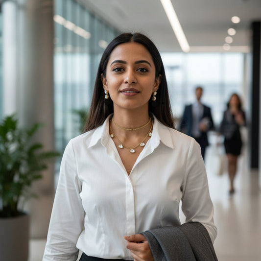 Golden Crystal Drops Set - Jewel Katha