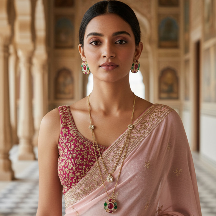 Rangtaru Classic Pendant set -  Multi