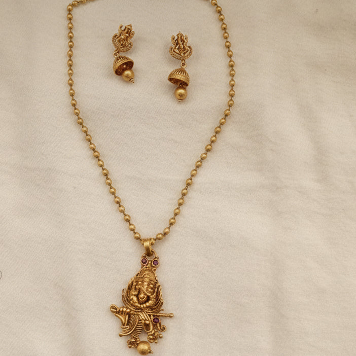Ganpati Mayur Harmony Set - Gold
