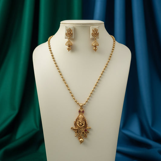 Ganpati Mayur Harmony Set - Gold