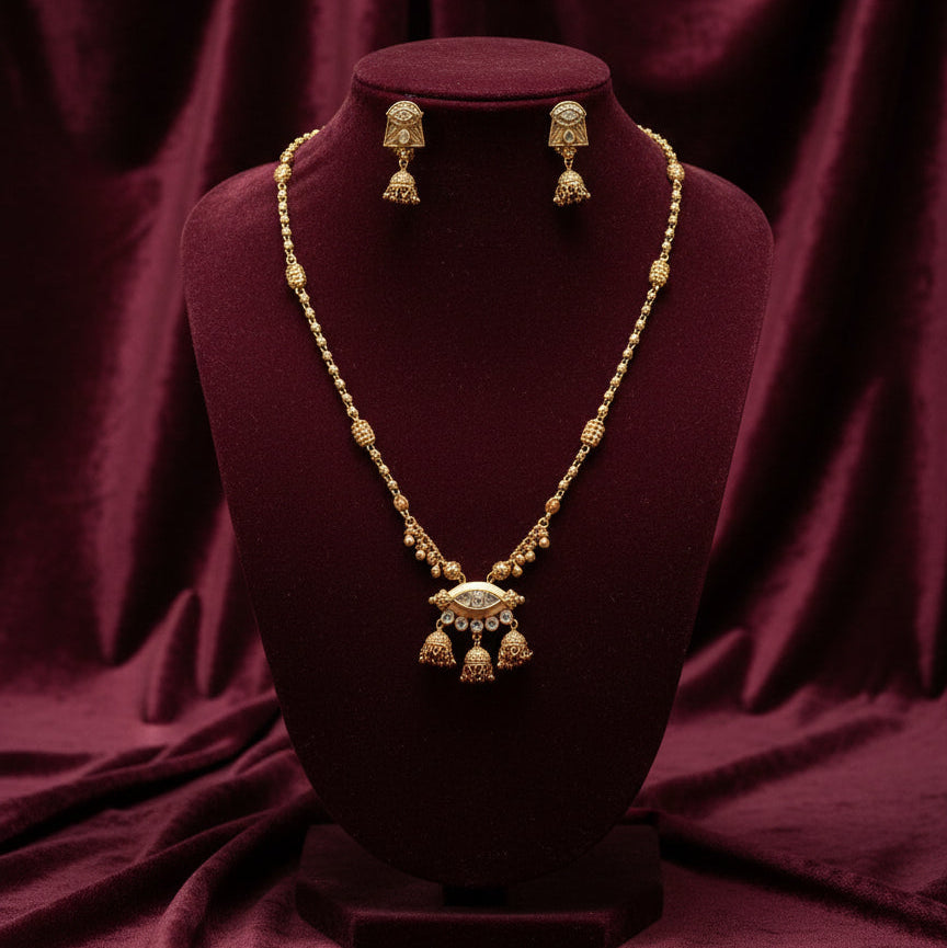 Anvi Traditional Dangler Set - Gold