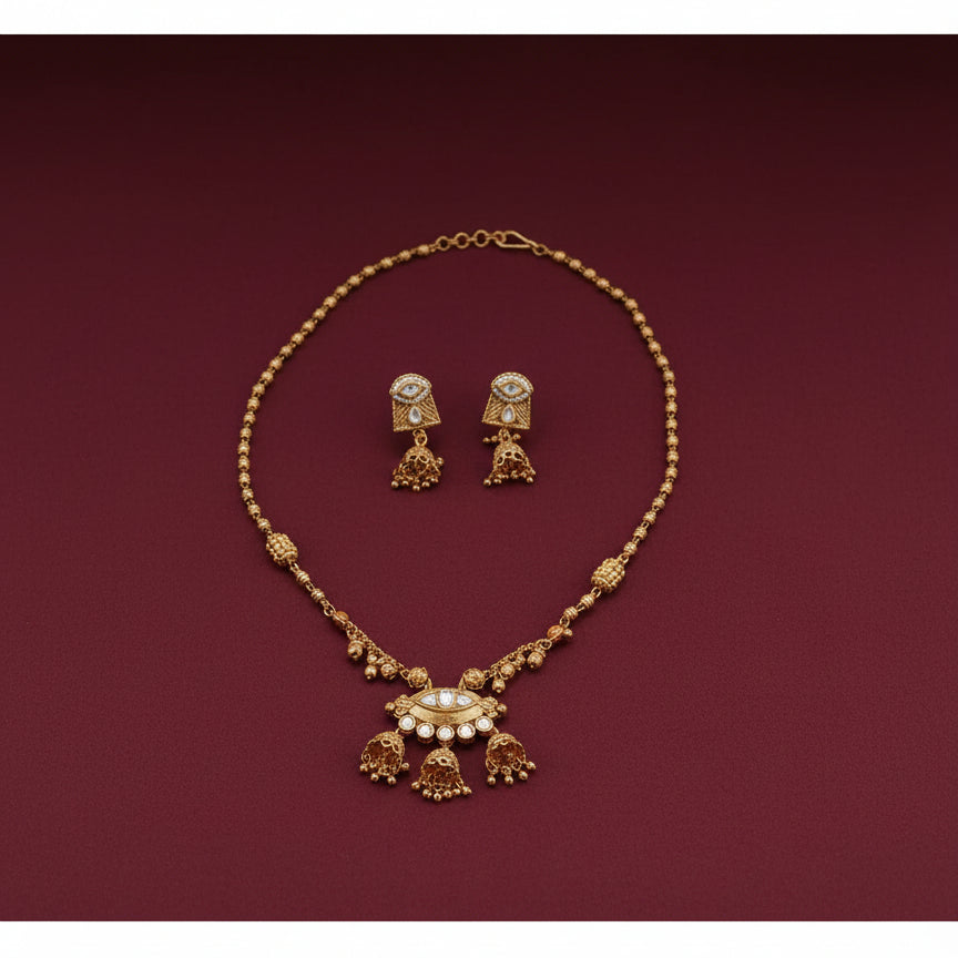 Anvi Traditional Dangler Set - Gold