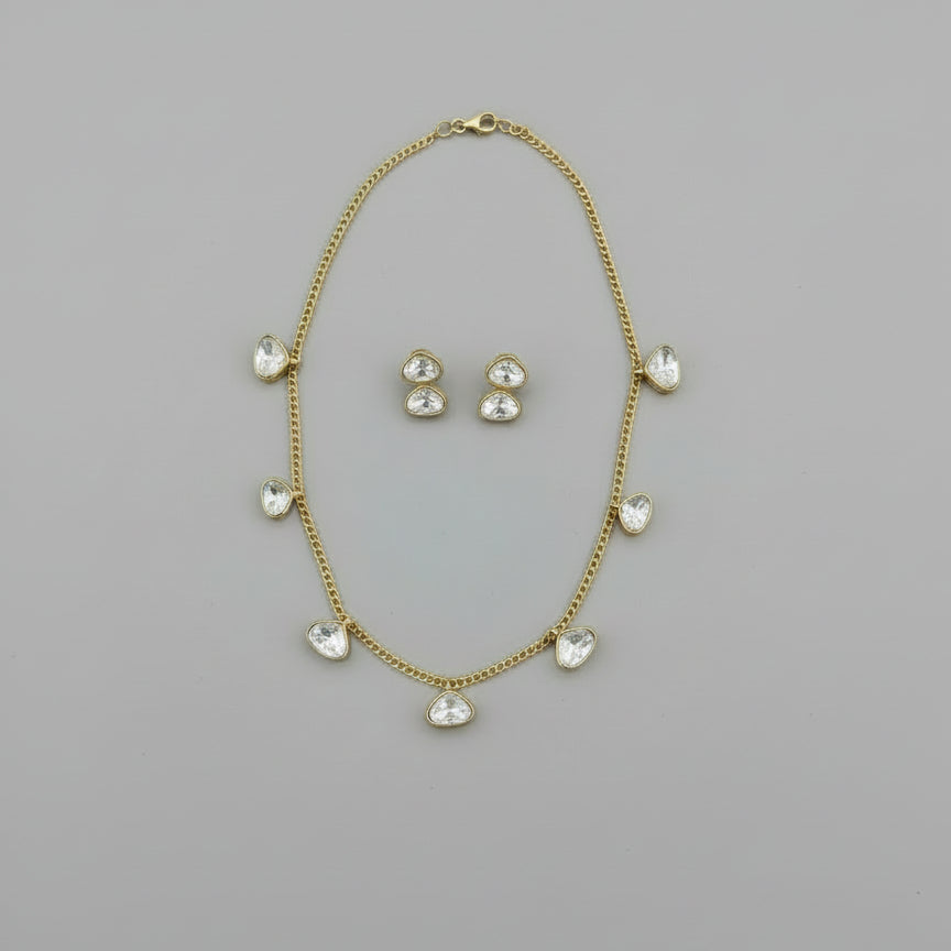 Golden Crystal Drops Set