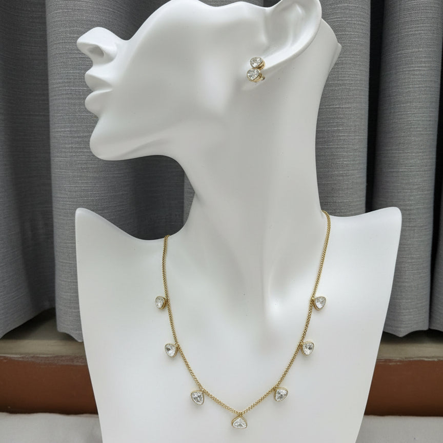 Golden Crystal Drops Set