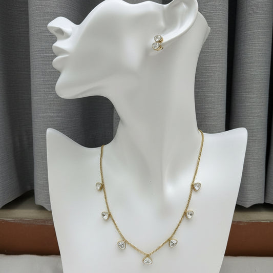 Golden Crystal Drops Set