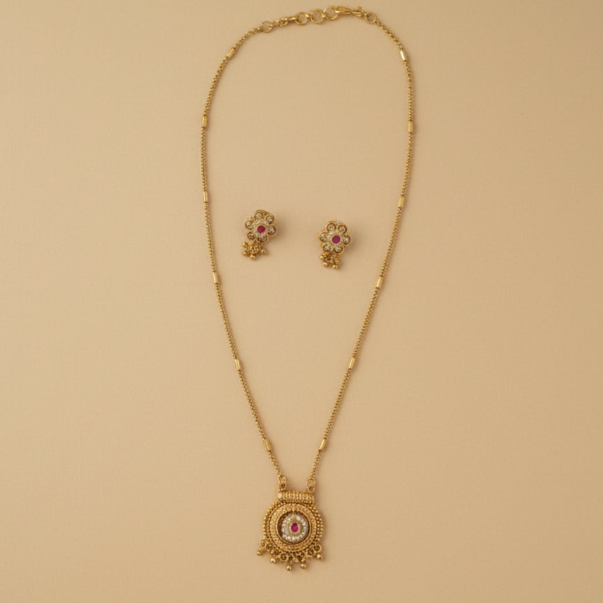 Rangini Rosette Set - Gold - Jewel Katha