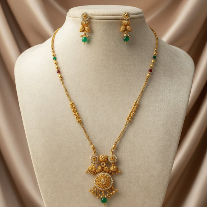 Aarunya Glow Set - Gold - Jewel Katha