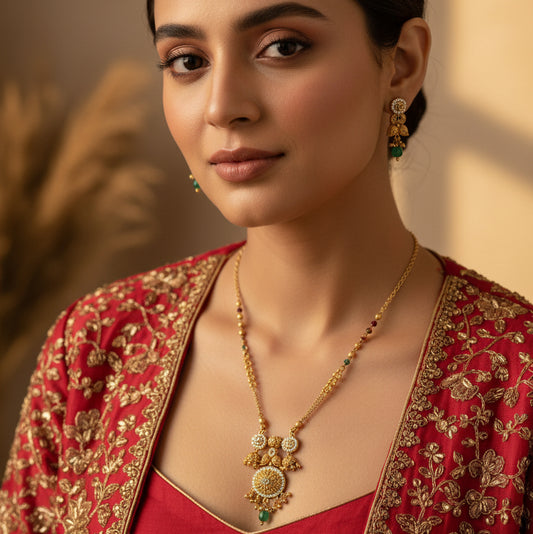 Aarunya Glow Set - Gold - Jewel Katha