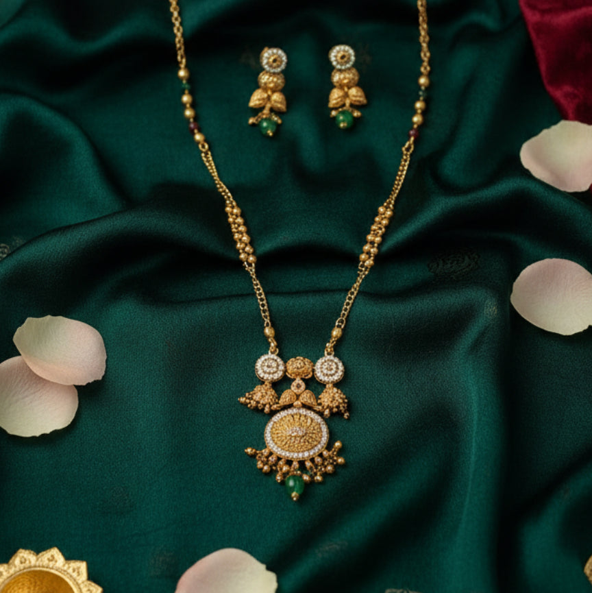 Aarunya Glow Set - Gold - Jewel Katha
