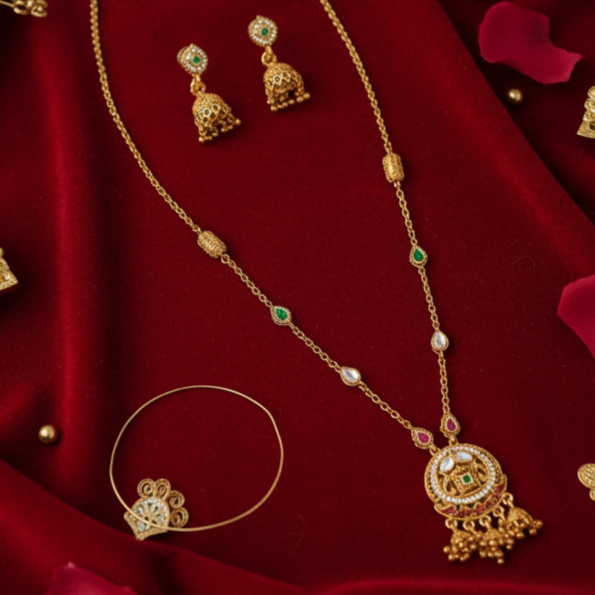 Divine Circle Drop Set - Gold