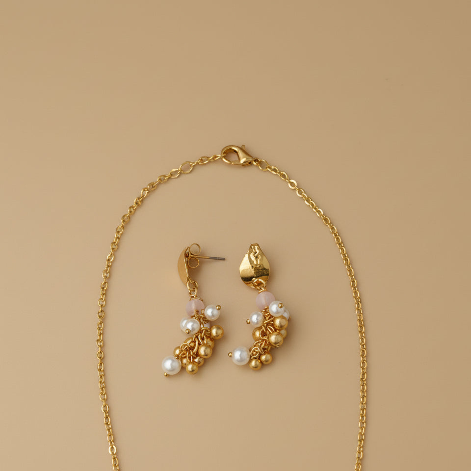 Pastel Radiance Necklace Set - Gold