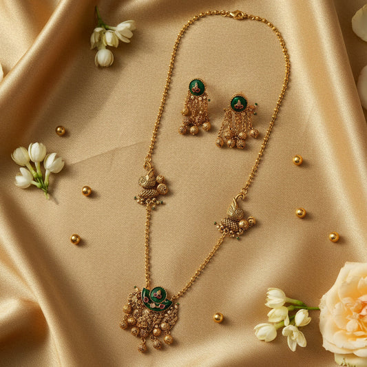 Indie Emerald Set -  Gold - Jewel Katha