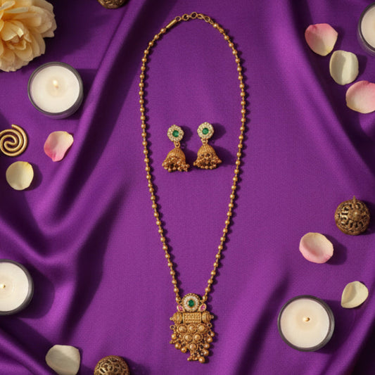 Green Mystique Set - Gold - Jewel Katha