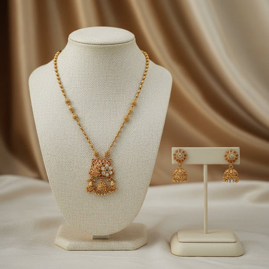Royal Jhumar Set - Gold