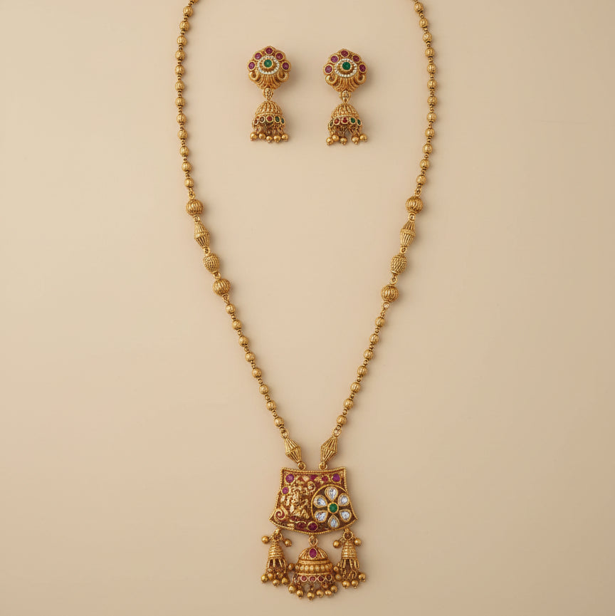 Royal Jhumar Set - Gold