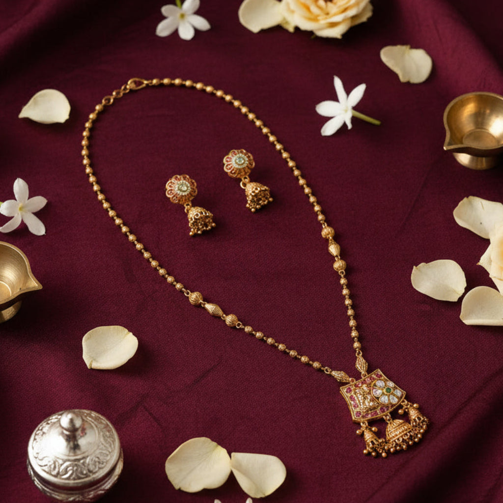 Royal Jhumar Set - Gold