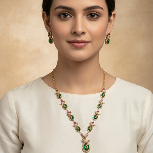 Green Wing Grace - Gold - Jewel Katha