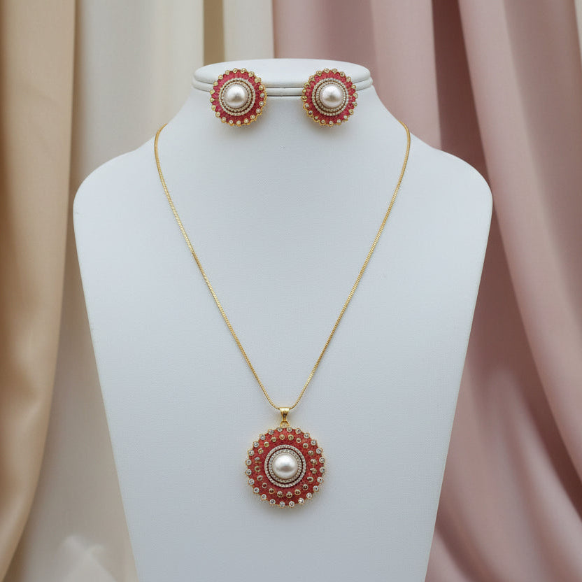 Red Noor Pearl Set