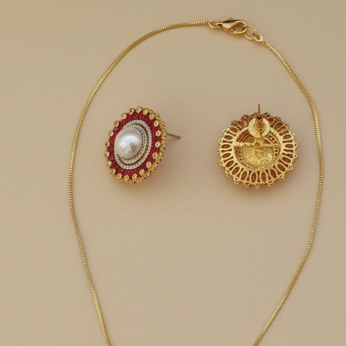Red Noor Pearl Set