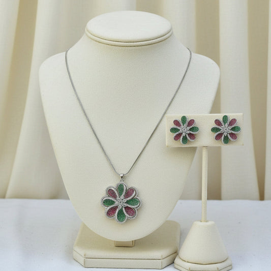 Festive Petal pendant Set