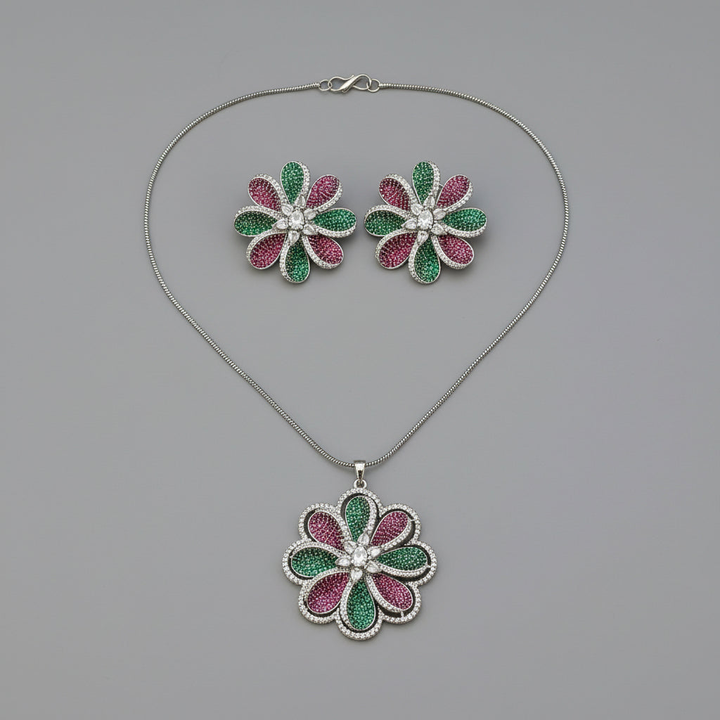 Festive Petal pendant Set