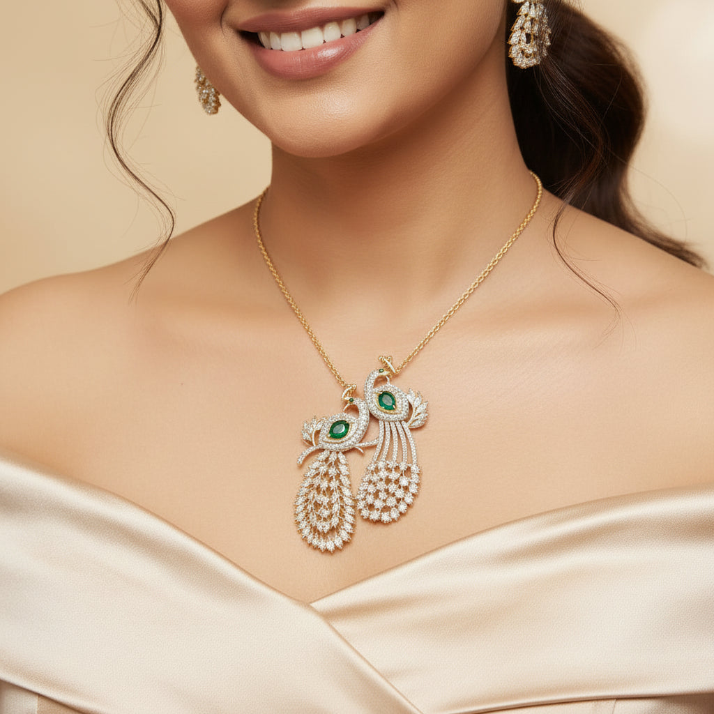 Peacock AD  Pendant Set