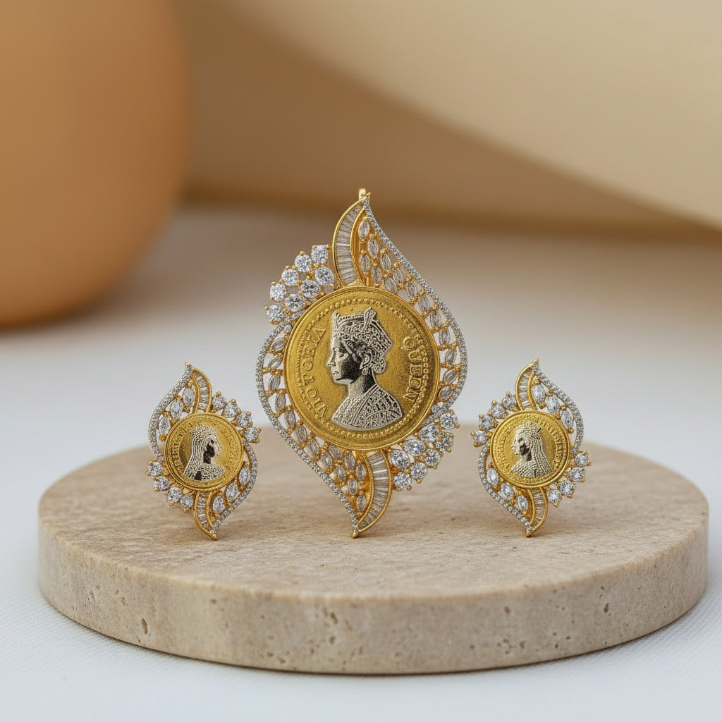 Regal Coin AD Pendant Set