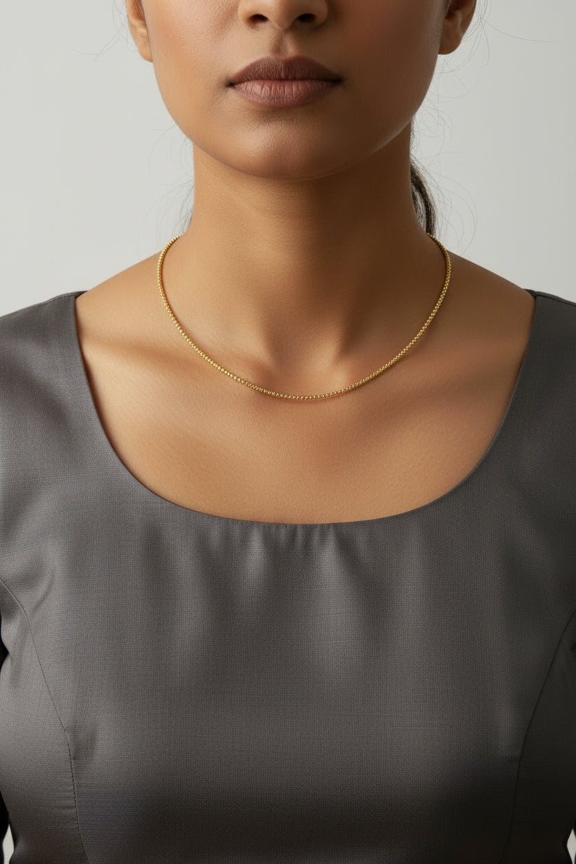 Tiny Sparkle Diamond Choker - Gold
